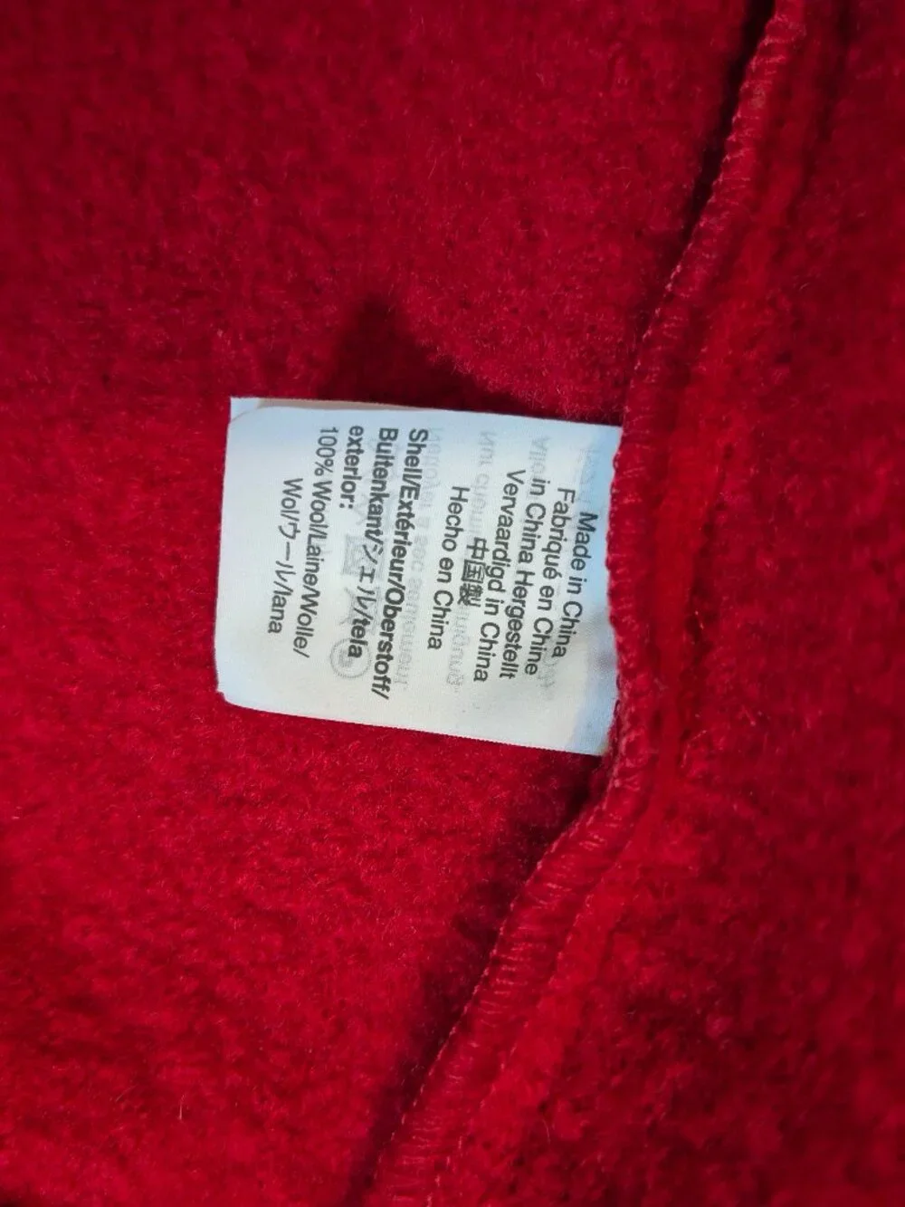 J Crew Italian Boiled Wool Coat Women XXS Red Belt Mid Length Old Money Mob Wife - Picture 5 of 7